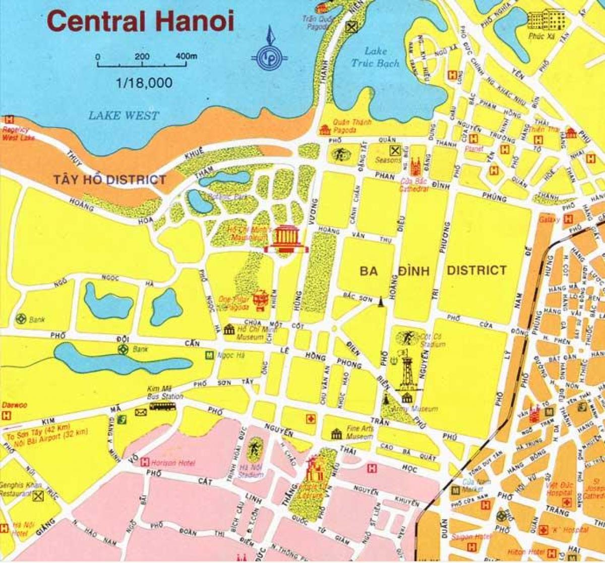 kaart van hanoi city center