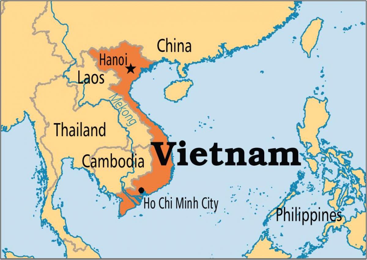 Kaart van hanoi locatie